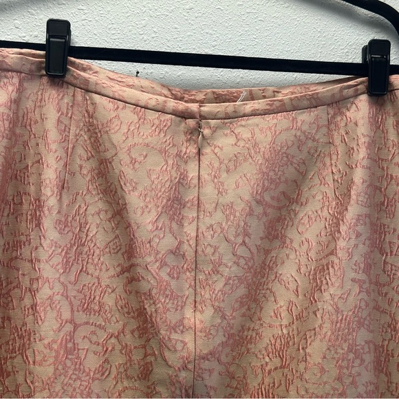 Vintage Kay Unger Silk Pink Floral Embroidered Maxi Skirt - Picture 6 of 10